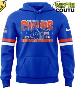 Boise State Broncos 2024 Mountain West Conference Champions Back To Back Hoodie