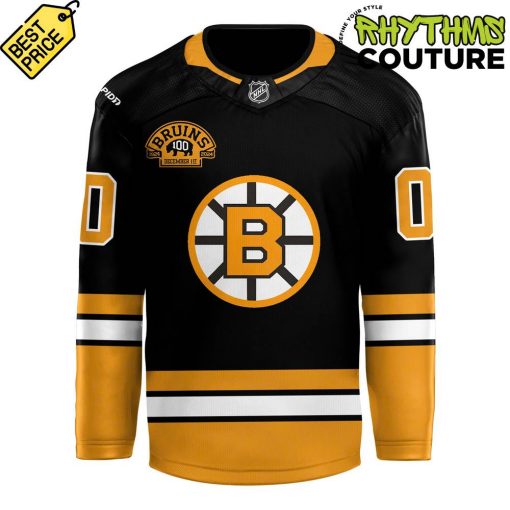 Boston Bruins x 100th Birthday Throwback Style Limited Edition Hockey Jersey