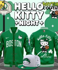 Boston Celtics x Hello Kitty 50th Anniversary Limited Edition Baseball Jacket