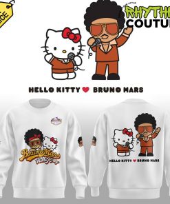 Bruno Mars x Hello Kitty Limited Edition White Sweatshirt