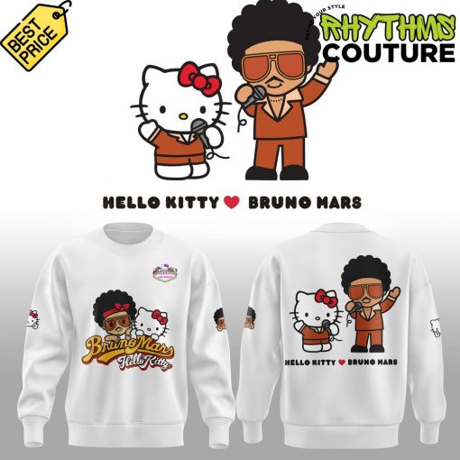 Bruno Mars x Hello Kitty Limited Edition White Sweatshirt