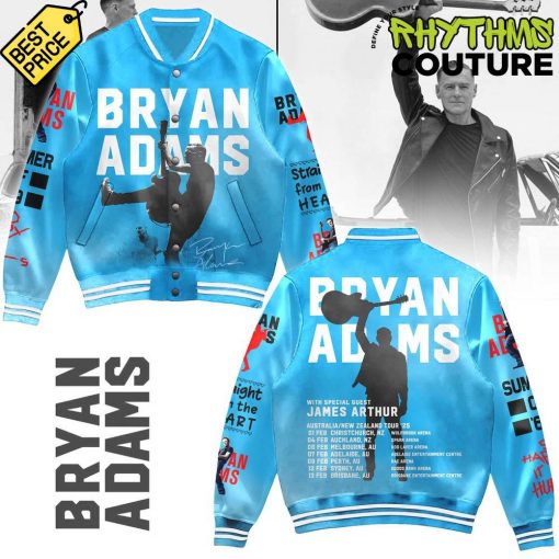 Bryan Adams World Tour Special Edition Blue Baseball Jacket