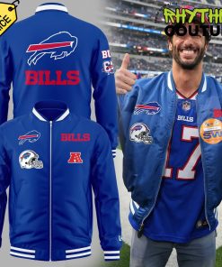 Buffalo Bills 60th Anniversary Special Edition Blue Bomber Jacket