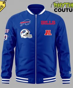 Buffalo Bills 60th Anniversary Special Edition Blue Bomber Jacket