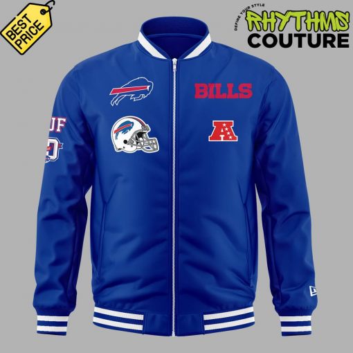 Buffalo Bills 60th Anniversary Special Edition Blue Bomber Jacket