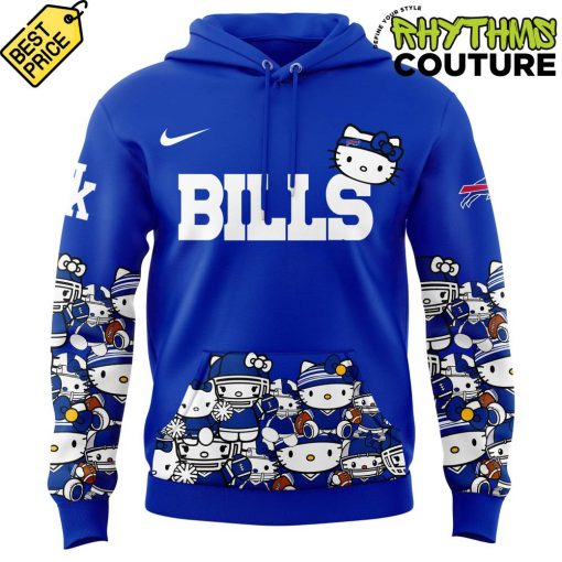 Buffalo Bills x Hello Kitty Night Special Edition Blue Hoodie