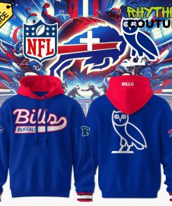 Buffalo Bills x OVO Special Edition Blue Hoodie