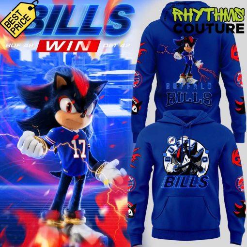 Buffalo Bills x Shadow the Hedgehog Blue Hoodie