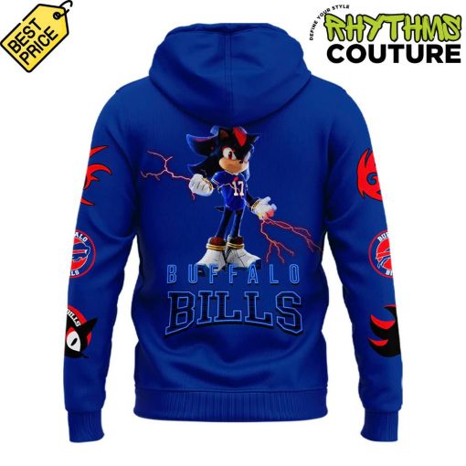 Buffalo Bills x Shadow the Hedgehog Blue Hoodie