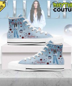 Cher Christmas High Top Canvas Shoes