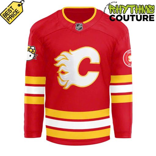 Calgary Flames x Hello Kitty 50th Anniversary Hockey Jersey