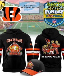 Cincinnati Bengals 2024 Simpson Funday Football Special Edition Black Hoodie