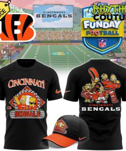 Cincinnati Bengals 2024 Simpson Funday Football Special Edition Black Tee