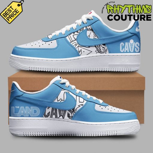 Cleveland Cavaliers Gallery Blue Blake Special Edition Air Force 1 Shoes