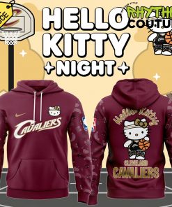 Cleveland Cavaliers x Hello Kitty 50th Anniversary Limited Edition Hoodie