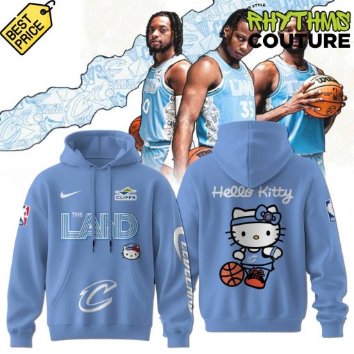 Cleveland Cavaliers x Hello Kitty City Edition Blue Hoodie