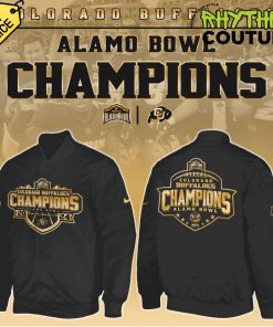 Colorado Buffaloes Alamo Bowl Champions Black Bomber Jacket