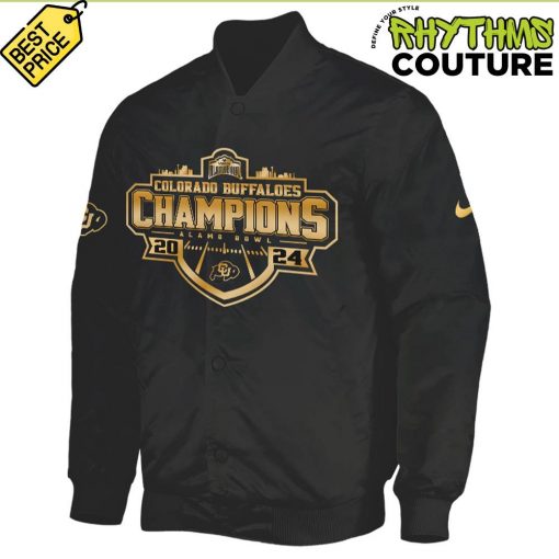 Colorado Buffaloes Alamo Bowl Champions Black Bomber Jacket