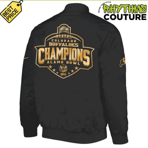 Colorado Buffaloes Alamo Bowl Champions Black Bomber Jacket