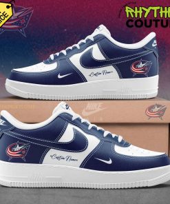 Columbus Blue Jackets Personalized Limited Edtion Air Force 1 Sneaker