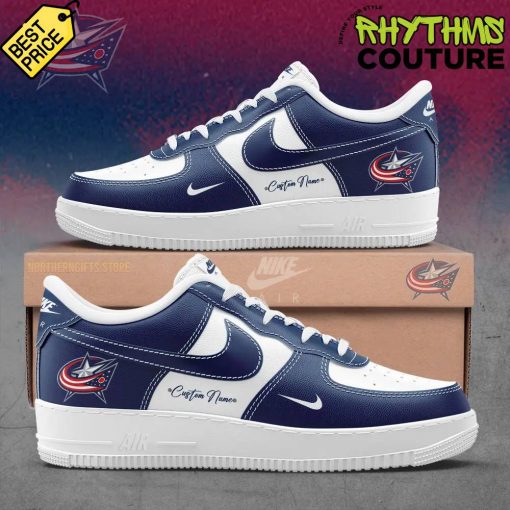 Columbus Blue Jackets Personalized Limited Edtion Air Force 1 Sneaker