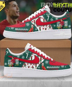 Cristiano Ronaldo CR7 Siuuu Christmas Air Force 1 Sneaker