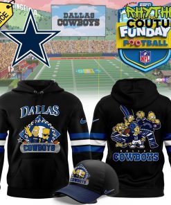 Dallas Cowboys 2024 Simpson Funday Football Special Edition Black Hoodie