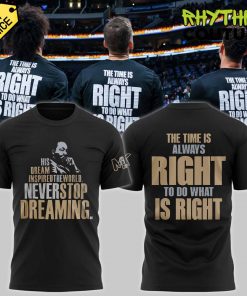 Dallas Mavericks x 2025 Martin Luther King Day Special Edition Black Tee