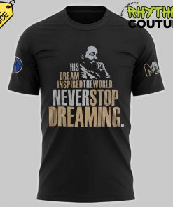 Dallas Mavericks x 2025 Martin Luther King Day Special Edition Black Tee