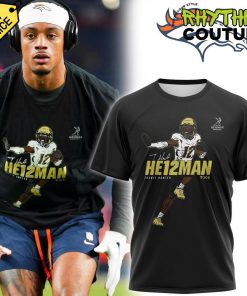 Denver Broncos He12man Signature Black Tee