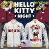 Golden State Warriors x Hello Kitty Night White Baseball Jacket