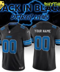 Detroit Lions Back In Black Special Edition Football Jersey