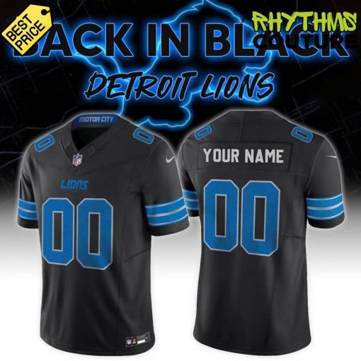 Detroit Lions Back In Black Special Edition Football Jersey