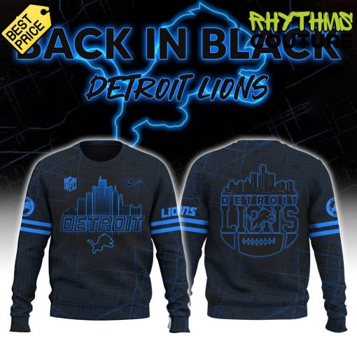 Detroit Lions Back In Black Special Edition Sweater