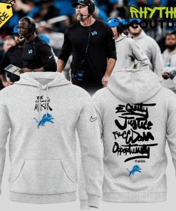 Detroit Lions Be A Change Maker NFL Grey Hoodie