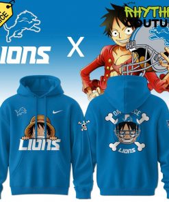 Detroit Lions x Luffy One Piece Special Edition Hoodie