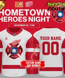 Detroit Red Wings Hometown Heroes Night Special Edition Hockey Jersey