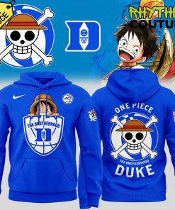 Duke Blue Devils Basketball x One Piece Night Blue Hoodie