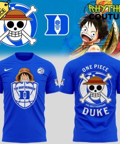 Duke Blue Devils Basketball x One Piece Night Blue Shirt