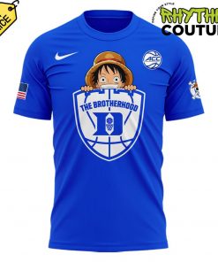 Duke Blue Devils Basketball x One Piece Night Blue Shirt