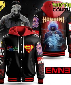 Eminem Houdini The Death of Slim Shady Hooded Baseball Jacket