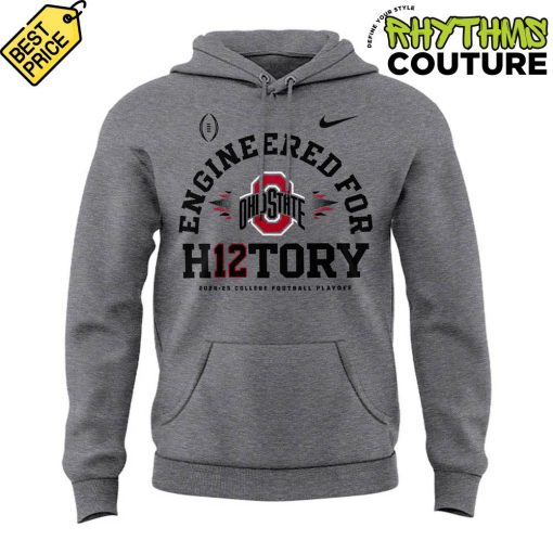 Engineered for History Ohio State Buckeyes Limited Edition Grey Hoodie