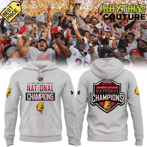 Ferris State Bulldogs National Champions Special Edition Grey Hoodie