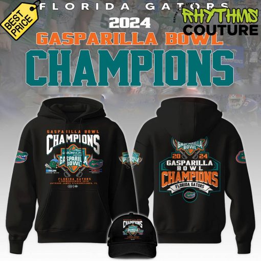 Florida Gators Gasparilla Bowl Champions Black Hoodie Pants Cap