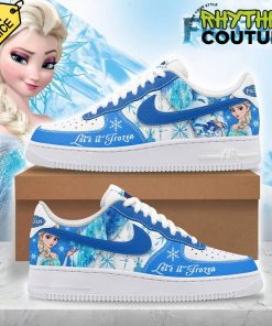 Frozen Let It Frozen Blue Air Force 1 Sneaker