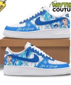 Frozen Let It Frozen Blue Air Force 1 Sneaker