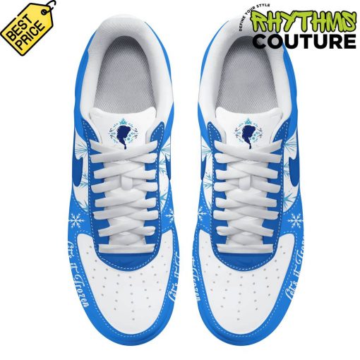 Frozen Let It Frozen Blue Air Force 1 Sneaker