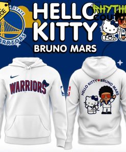 Golden State Warriors Bruno Mars x Hello Kitty Special Edition Hoodie