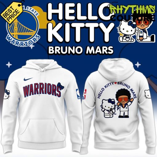 Golden State Warriors Bruno Mars x Hello Kitty Special Edition Hoodie