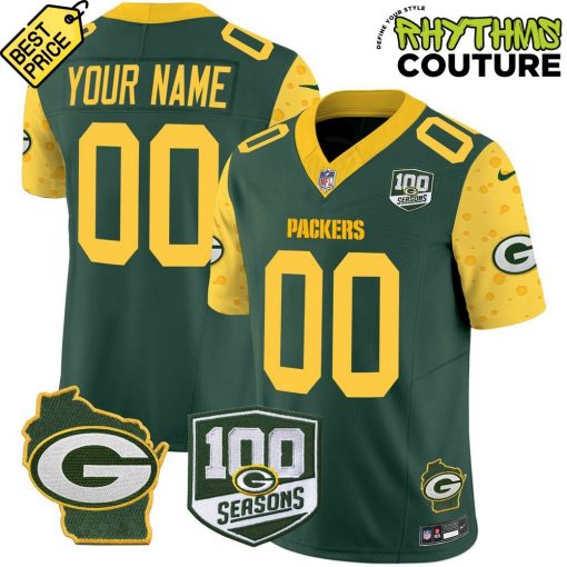 Green Bay Packers Sideline 100th Seasons Football Jersey